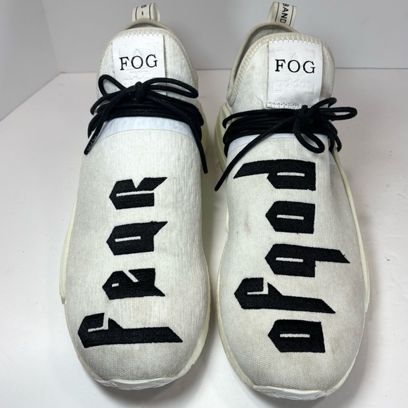 White Adidas NMD's Fear of God Customs Mens 12 - Picture 2 of 8